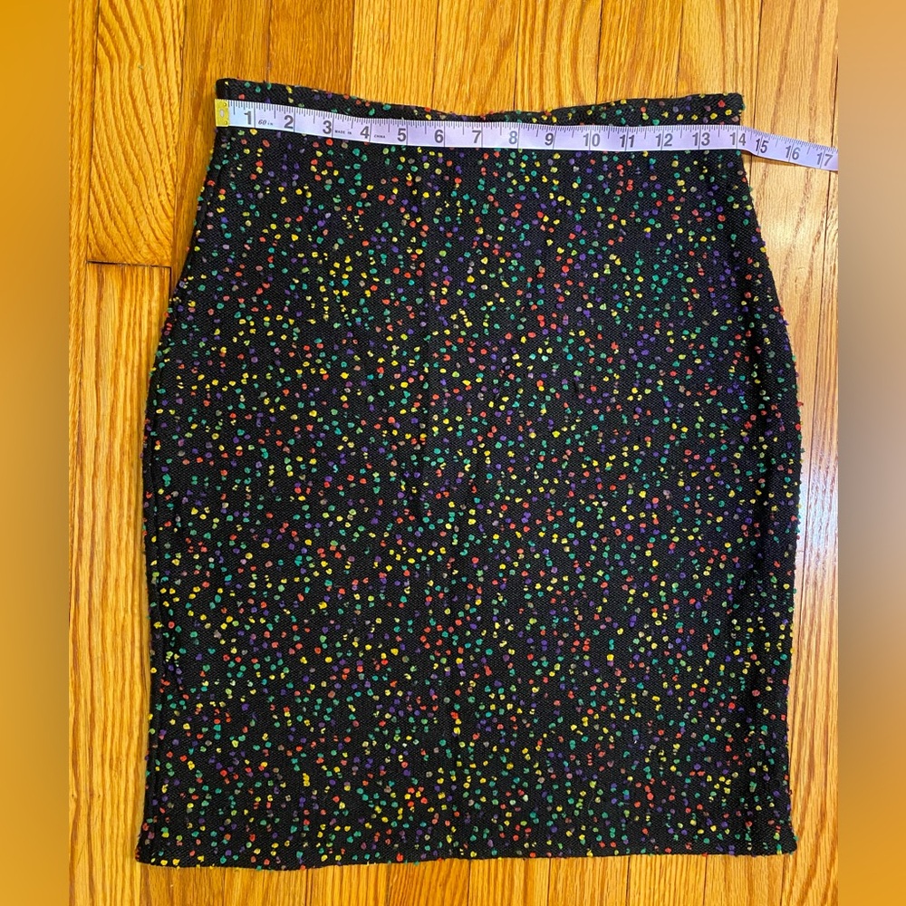 Teri Jon Black Multicolor Pencil Skirt - Picture 3 of 7